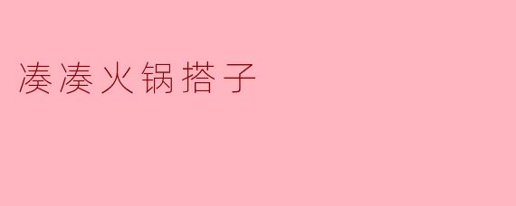 凑凑火锅搭子