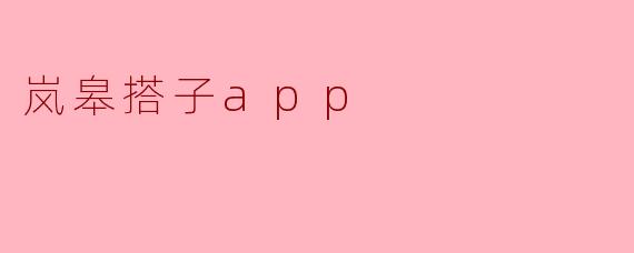 岚皋搭子app