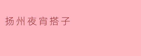 扬州夜宵搭子