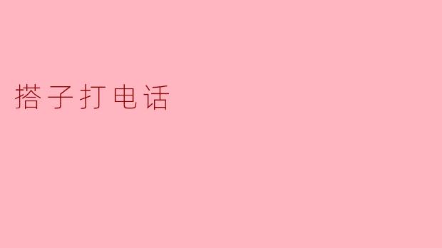 搭子打电话
