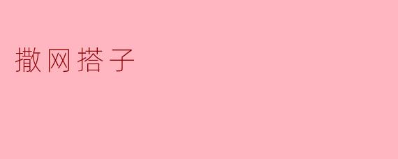 撒网搭子