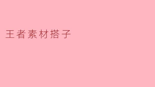 王者素材搭子