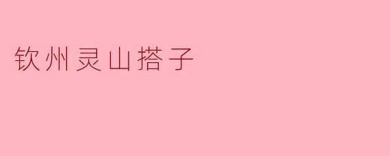 钦州灵山搭子