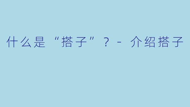什么是“搭子”？-介绍搭子