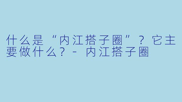 什么是“内江搭子圈”？它主要做什么？-内江搭子圈