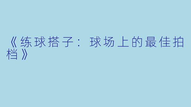 《练球搭子：球场上的最佳拍档》