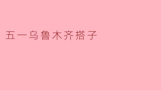 五一乌鲁木齐搭子