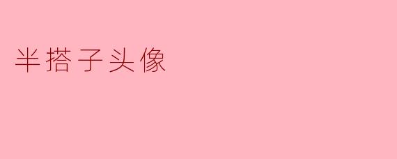 半搭子头像