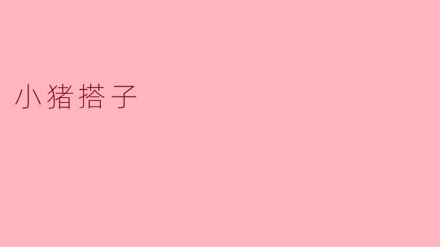小猪搭子