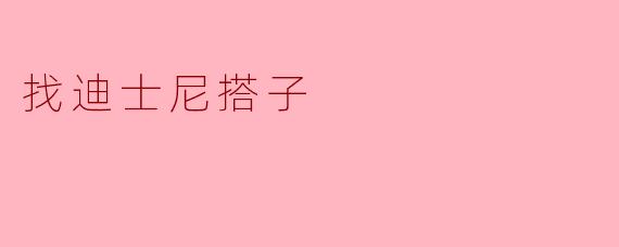 找迪士尼搭子