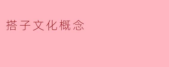 搭子文化概念