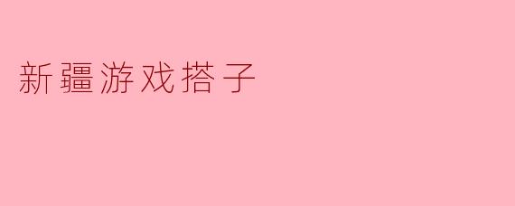 新疆游戏搭子