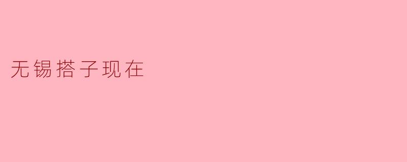 无锡搭子现在