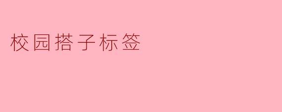 校园搭子标签