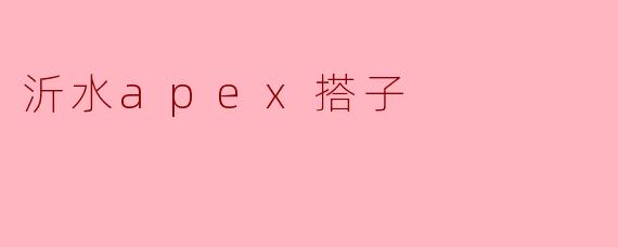 沂水apex搭子