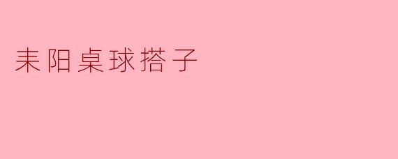 耒阳桌球搭子