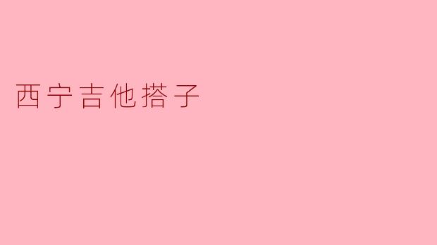 西宁吉他搭子