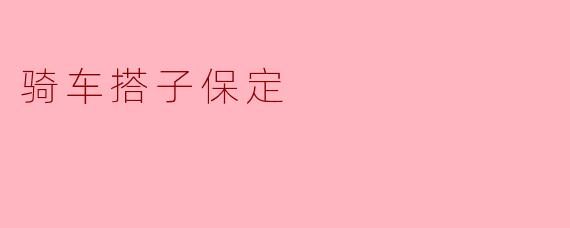 骑车搭子保定