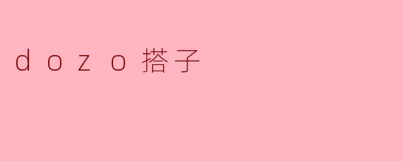 什么是“.dozo搭子”?