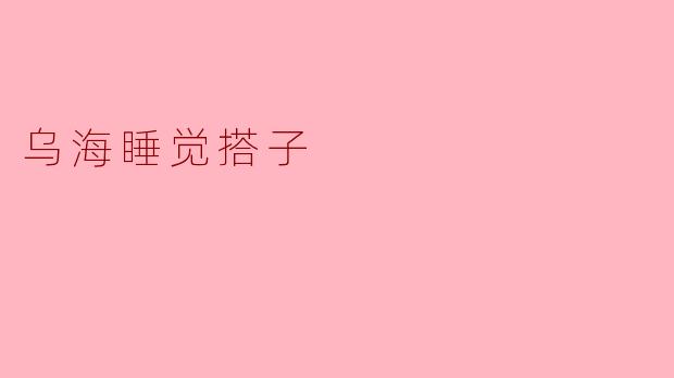 什么是“乌海睡觉搭子”?它和普通睡眠辅助工具有什么不同?