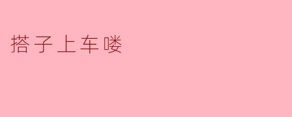 "搭子上车喽"是啥意思？