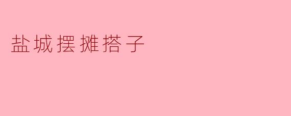 盐城摆摊搭子