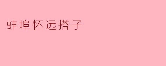 蚌埠怀远搭子