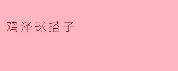 鸡泽球搭子