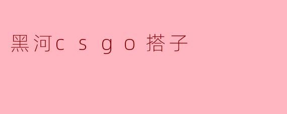 黑河csgo搭子