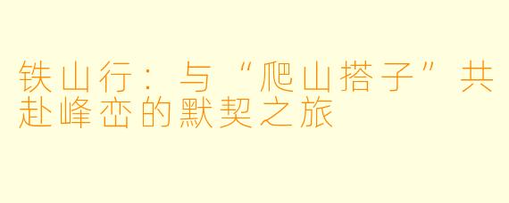 铁山行：与“爬山搭子”共赴峰峦的默契之旅