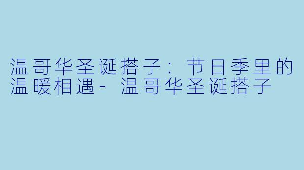 温哥华圣诞搭子：节日季里的温暖相遇-温哥华圣诞搭子