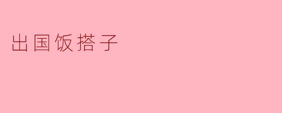 出国饭搭子