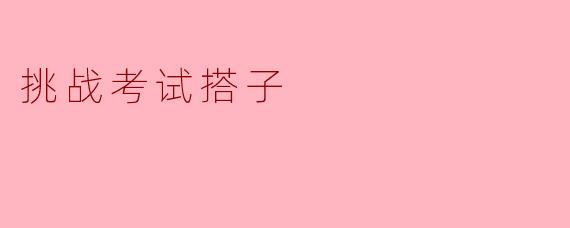 挑战考试搭子