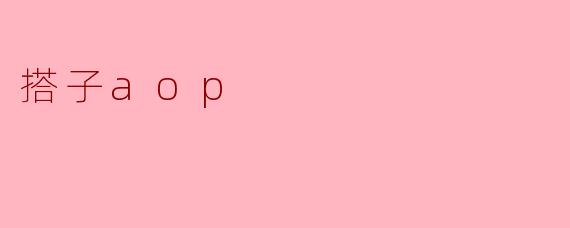 搭子aop