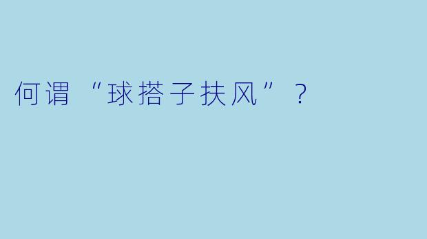 何谓“球搭子扶风”？