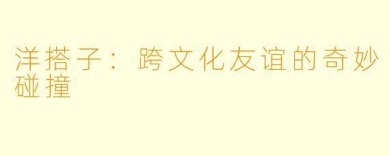 洋搭子:跨文化友谊的奇妙碰撞