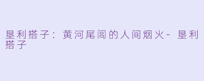 垦利搭子：黄河尾闾的人间烟火-垦利搭子
