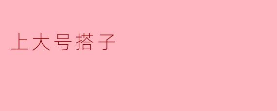 上大号搭子