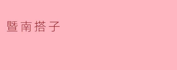 暨南搭子