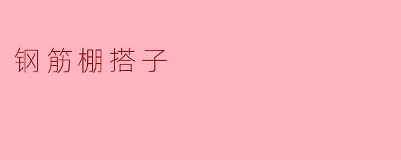 钢筋棚搭子