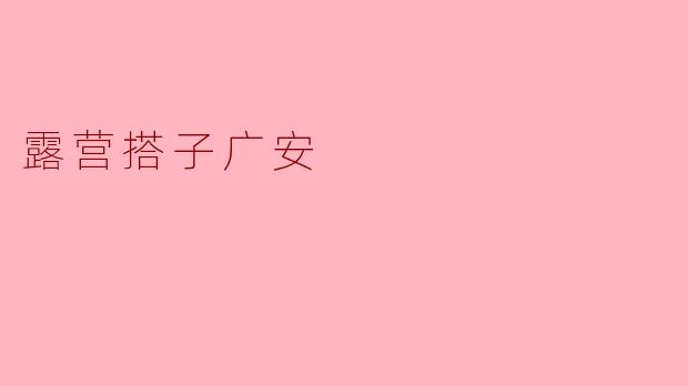 露营搭子广安