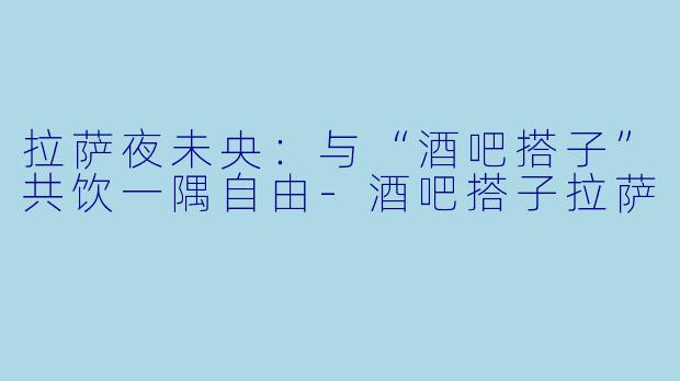 拉萨夜未央:与“酒吧搭子”共饮一隅自由-酒吧搭子拉萨