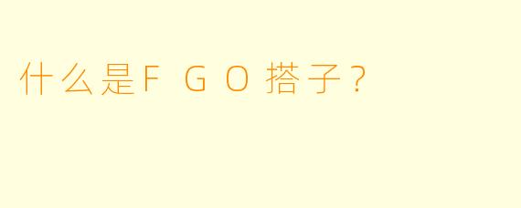 什么是FGO搭子？