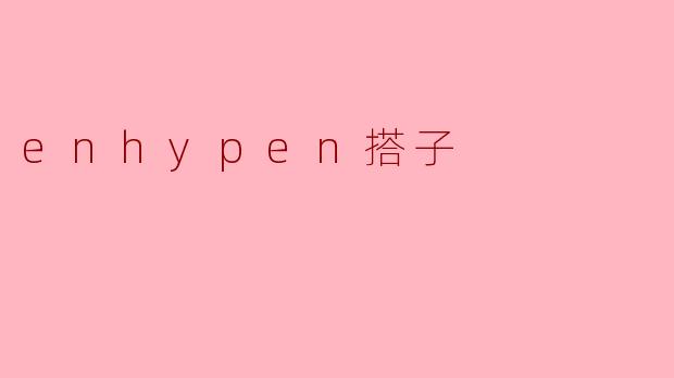 enhypen搭子