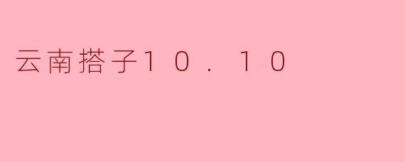 云南搭子10.10