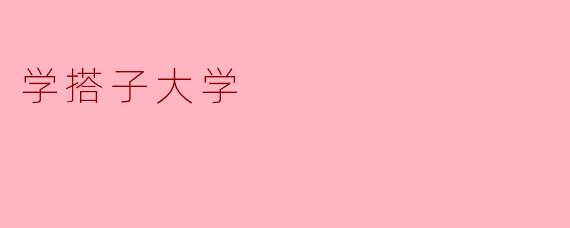 学搭子大学