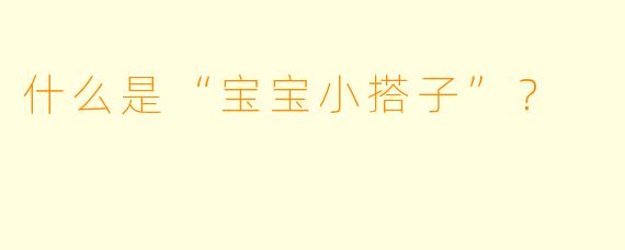 什么是“宝宝小搭子”？