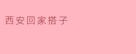 西安回家搭子