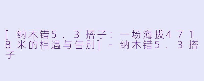 [纳木错5.3搭子：一场海拔4718米的相遇与告别]-纳木错5.3搭子