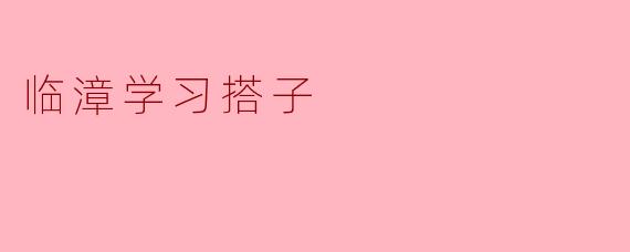 临漳学习搭子